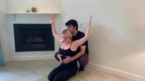 Stepson helps stepmom with yoga and stretches her pussy1 on www.girlzfan.com