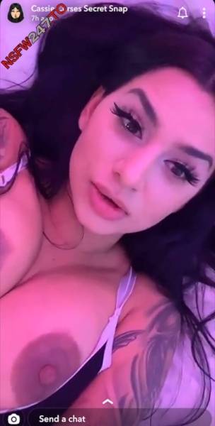 Cassie Curses big boobs & pussy tease snapchat premium xxx porn videos on girlzfan.com