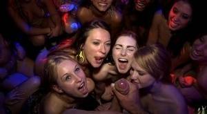 Party girls Natalie Lust & Callie Calypso have group sex in club with gfs on www.girlzfan.com