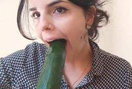 Jessy ASMR Cucumber Sucking Sounds Video Leaked on www.girlzfan.com