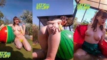 Lety Does Stuff Nude Watermelon Patreon Leaked on girlzfan.com