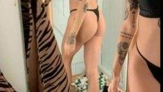 Sasha Swan Masturbating in a Changing room Nude Porn Video Delphine on girlzfan.com