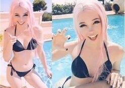 Belle Delphine Sexy Holiday Fun in the Pool Video on www.girlzfan.com