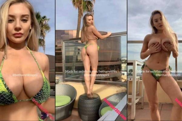 Bethany Lily April Nude New Massive Tits Video Leak on girlzfan.com