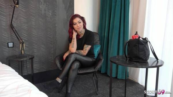 GERMAN REDHEAD COLLEGE TEEN - Tattoo Model Ria Red - Pickup and Raw Casting Fuck - GERMAN SCOUT ´ - Germany on www.girlzfan.com