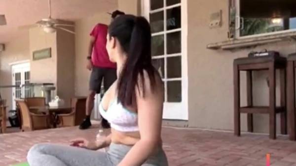 Son Gets Caught Watching Mom Stretch For Yoga Class Then Fucks Her1 on www.girlzfan.com