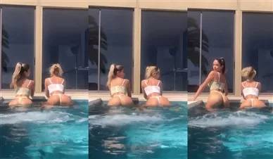 Carolina Samani Nude Ass Twerking in Pool Video Premium on www.girlzfan.com