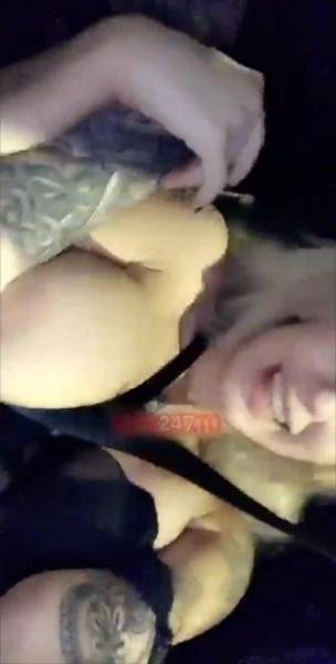 Luna Skye pussy fingering in car snapchat premium xxx porn videos on girlzfan.com