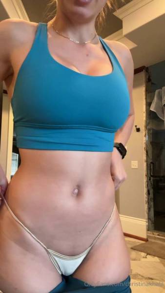 Christina Khalil Sexy Gym Outfit Strip Onlyfans Video Leaked - Usa on girlzfan.com