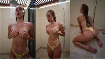 Caroline Zalog Nude Onlyfans Shower POV Video Leaked on www.girlzfan.com