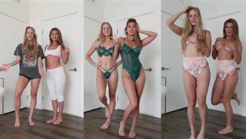 Caroline Zalog And Dare Taylor Nude Lingerie Try On Video Leaked on girlzfan.com
