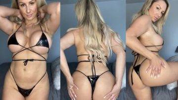 Swedish Bella Nude Black Bikini Tease Video Leaked - Sweden on www.girlzfan.com