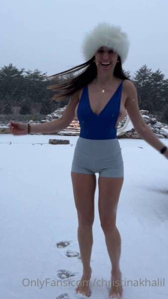 Christina Khalil Nipple Tease Snow Bodysuit Onlyfans Video Leaked - Usa on girlzfan.com