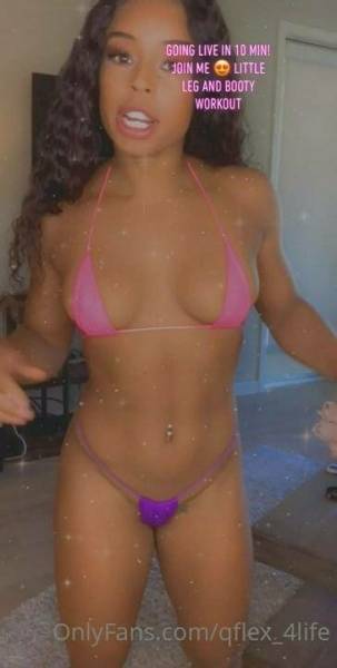 Qimmah Russo G-string Bikini Workout Onlyfans Video Leaked - Usa on www.girlzfan.com