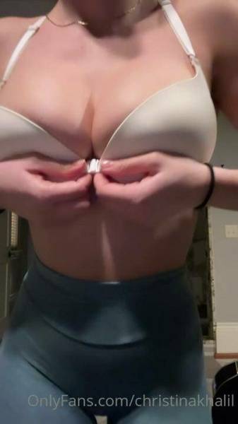 Christina Khalil Nude Gym Bra Strip Onlyfans Video Leaked - Usa on girlzfan.com
