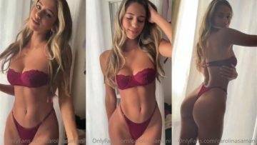 Carolina Samani Nude Bikini Teasing Video Leaked on www.girlzfan.com