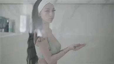 Bhad Bhabie Topless Nipple Visible in Shower Video Premium on www.girlzfan.com