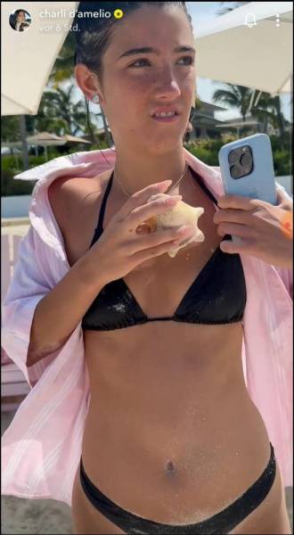 Charli D 19Amelio Beach Pool Bikini Video Leaked - Usa on girlzfan.com
