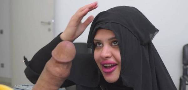 This Muslim woman is SHOCKED !!! I take out my cock in Hospital waiting room. on www.girlzfan.com